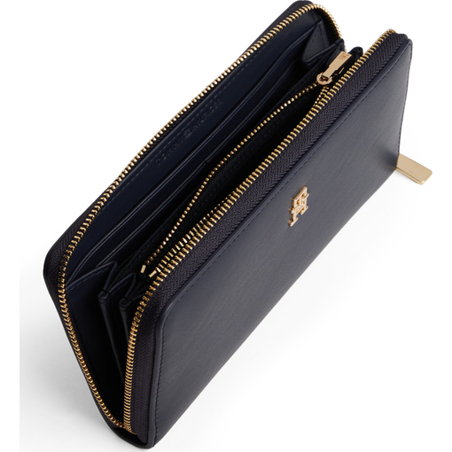 Product Tommy Hilfiger Women's Large Wallet TH Icon Large Zip-Around Dark Blue base image