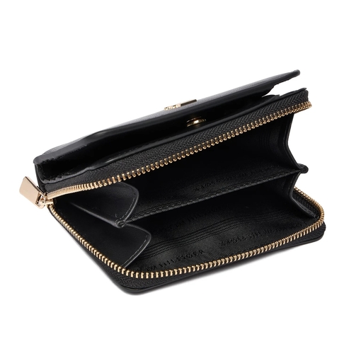Product Tommy Hilfiger Γυναικείο Μεσαίο Πορτοφόλι Th Icon Med Za Flap Μαύρο base image