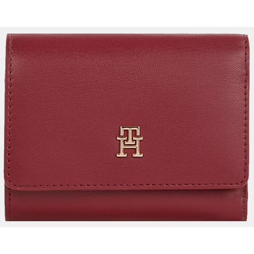 Product Tommy Hilfiger Γυναικείο Μεσαίο Πορτοφόλι TH Icon Flap Logo Μπορντό base image