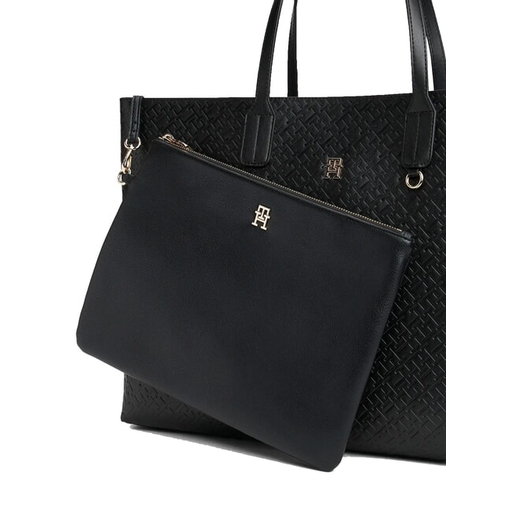 Product Tommy Hilfiger Γυναικεία Μεγάλη Τσάντα Tote TH Icon Tote Mono Μαύρη base image