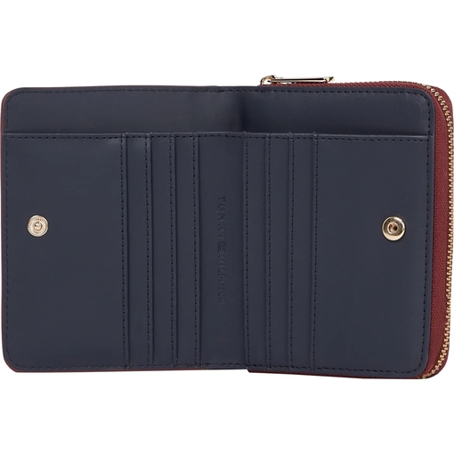 Product Tommy Hilfiger Γυναικείο Μεσαίο Πορτοφόλι Signature Zipped TH Icon Κόκκινο base image