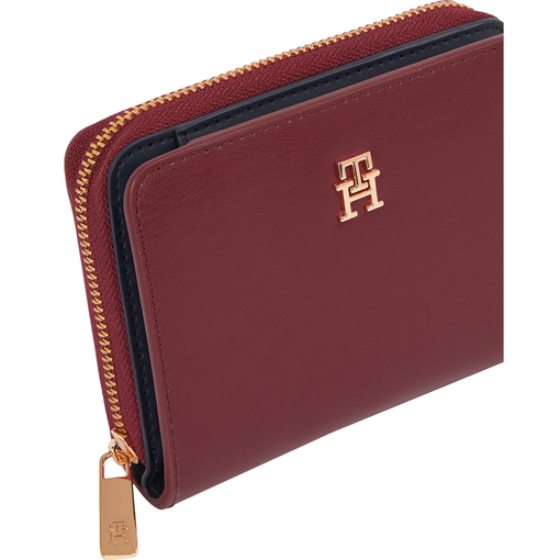 Product Tommy Hilfiger Γυναικείο Μεσαίο Πορτοφόλι Signature Zipped TH Icon Κόκκινο base image