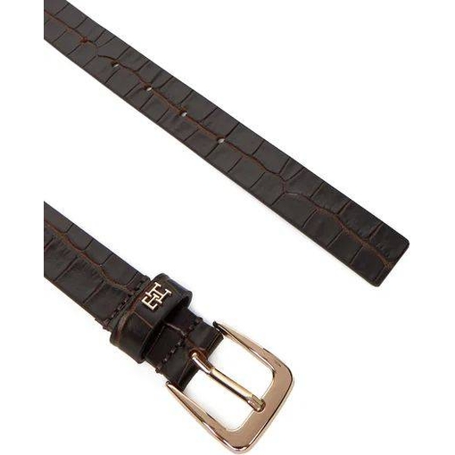 Product Tommy Hilfiger Γυναικεία Μικρή Ζώνη Croco-Print Δέρμα με Τετράγωνη Αγκράφα Καφέ 80cm base image