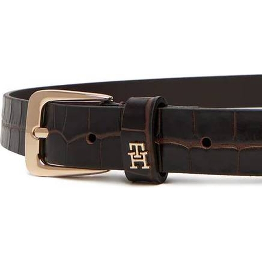 Product Tommy Hilfiger Γυναικεία Μικρή Ζώνη Croco-Print Δέρμα με Τετράγωνη Αγκράφα Καφέ 95cm base image