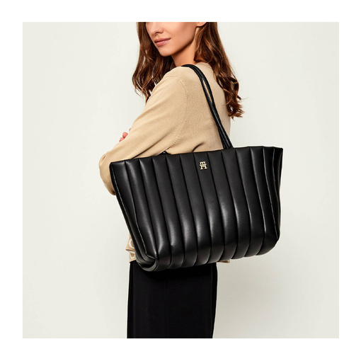 Product Tommy Hilfiger Women's Large Shoulder Bag TH Grace Tote Black base image