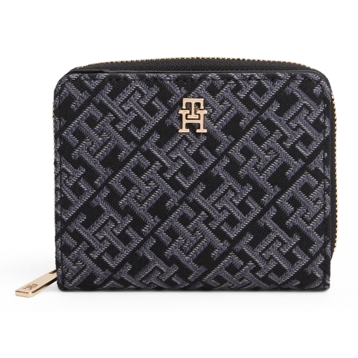Product Tommy Hilfiger Γυναικείο Μεσαίο Πορτοφόλι Icon Flap Ziparound Μαύρο base image