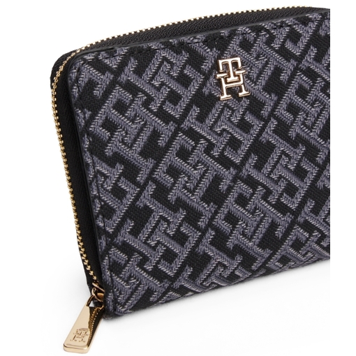Product Tommy Hilfiger Γυναικείο Μεσαίο Πορτοφόλι Icon Flap Ziparound Μαύρο base image