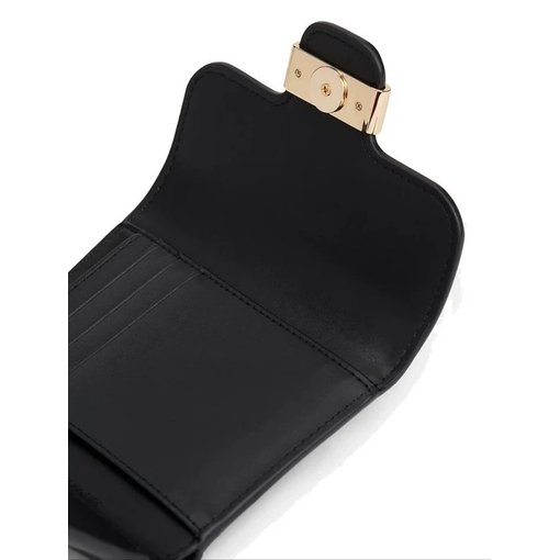 Product Tommy Hilfiger Γυναικείο Μεσαίο Πορτοφόλι Icon Flap Eco Leather Μαύρο base image