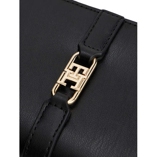 Product Tommy Hilfiger Γυναικείο Μεσαίο Πορτοφόλι Icon Bifold TH Monogram Μαύρο base image