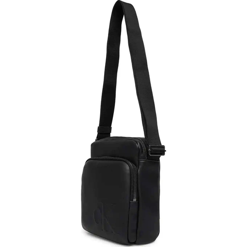 Product Calvin Klein Men's Small Bold Ck Pocket Reporter Bag Black base image