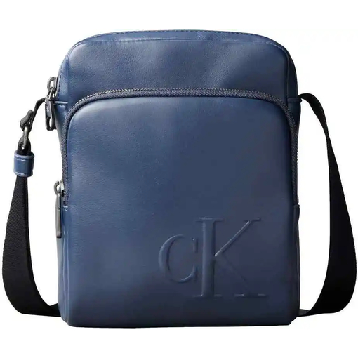 Product Calvin Klein Men's Small Bold Ck Pocket Reporter Bag Blue base image