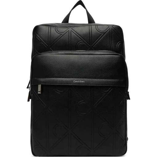 Product Calvin Klein Men's Small Emblem AOP Emboss Slim Square BP Bag Black base image