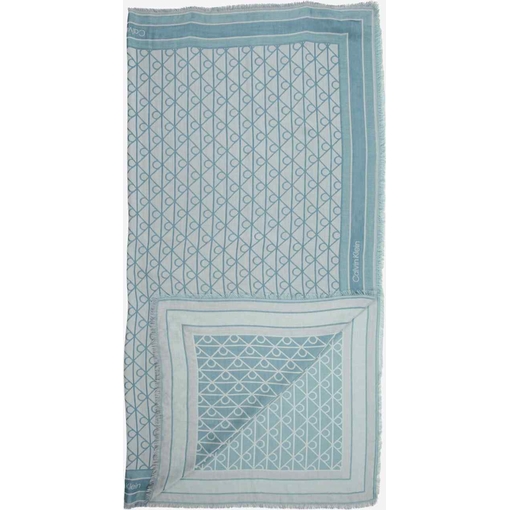 Product Calvin Klein Γυναικείο Μεγάλο Φουλάρι Emblem Αll Over Print Jacquard Square Modal Scarf Μπλε base image