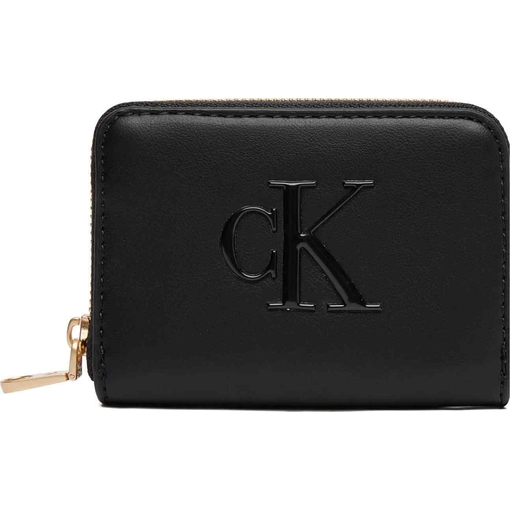 Product Calvin Klein Γυναικείο Μικρό Πορτοφόλι Bold CK Medium Zip Around Μαύρο base image