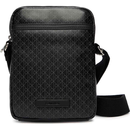 Product Calvin Klein Ανδρική Μικρή Τσάντα Χιαστί Emblem Aop Coated Slim Reporter Μαύρο base image