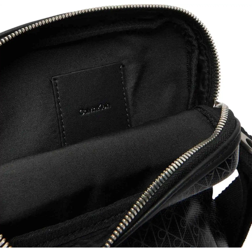 Product Calvin Klein Ανδρική Μικρή Τσάντα Χιαστί Emblem Aop Coated Slim Reporter Μαύρο base image