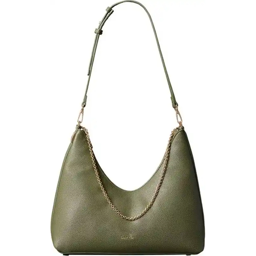 Product Calvin Klein Women's Small Shoulder Bag Emblem Pebble Green base image