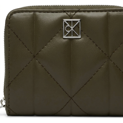 Product Calvin Klein Γυναικείο Μικρό Πορτοφόλι Quilted Flap Zip Around Πράσινο base image