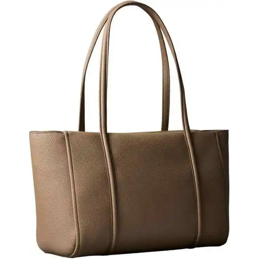 Product Calvin Klein Women's Large Tote Bag Pebble Grain Brown base image