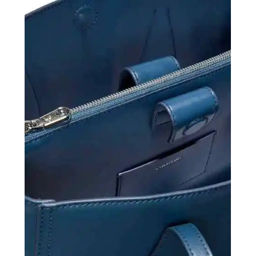 Product Calvin Klein Women's Medium Tote Bag Monogram Work Black/Antique Light Gold base image