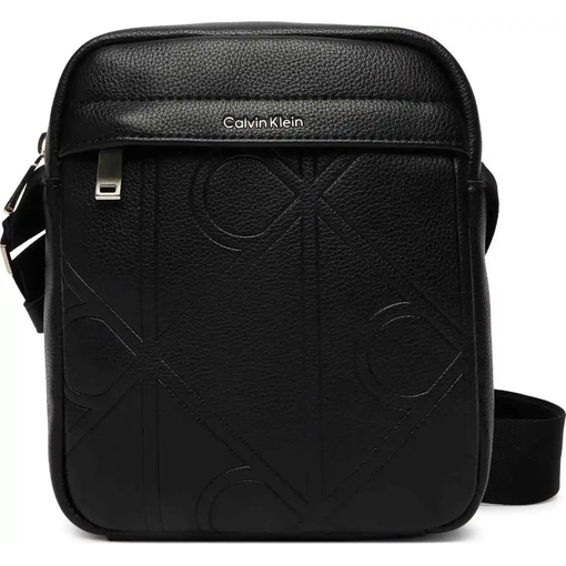 Product Calvin Klein Men's Small Emblem AOP Emboss Reporter Bag Black base image