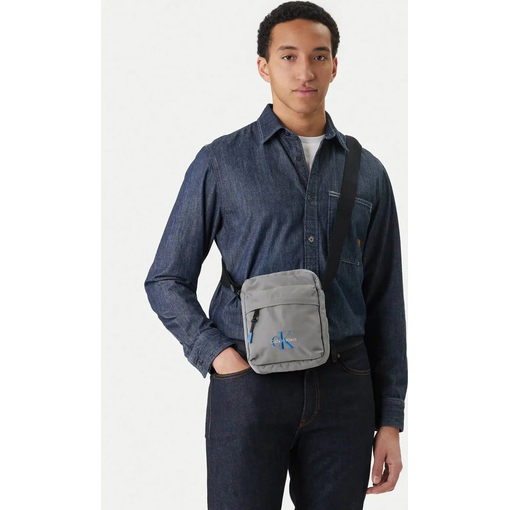 Product Calvin Klein Men's Small Bold Reporter Bag Gray base image