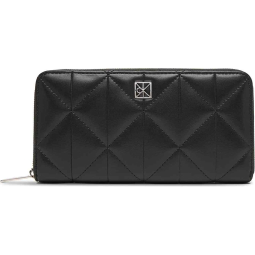 Product Calvin Klein Γυναικείο Μεγάλο Πορτοφόλι Quilted Long Zip Around Μαύρο base image