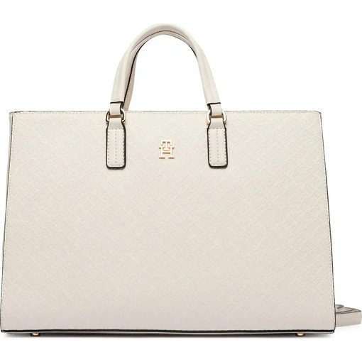 Product Tommy Hilfiger Γυναικεία Μεσαία Τσάντα Satchel Daily Mono Εκρού base image