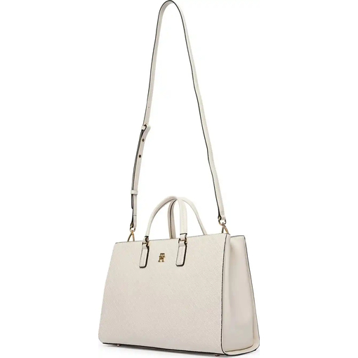 Product Tommy Hilfiger Γυναικεία Μεσαία Τσάντα Satchel Daily Mono Εκρού base image