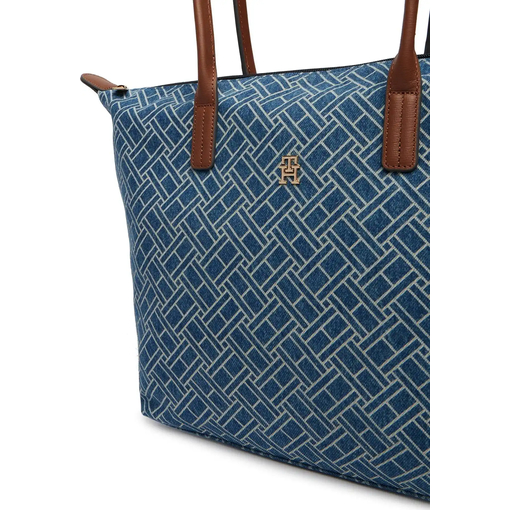 Product Tommy Hilfiger Γυναικεία Μεγάλη Τσάντα Tote Popette Denim Flag Μπλε base image