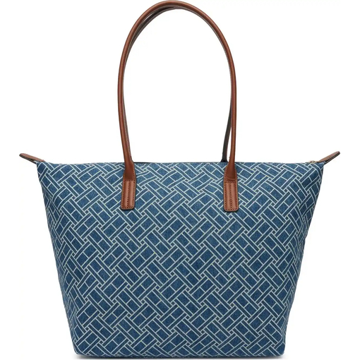Product Tommy Hilfiger Γυναικεία Μεγάλη Τσάντα Tote Popette Denim Flag Μπλε base image