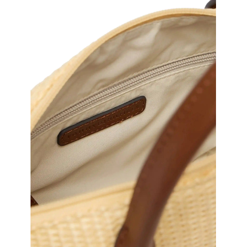 Product Tommy Hilfiger Γυναικεία Μικρή Τσάντα Tote Popette Mini Raffia Μπεζ base image