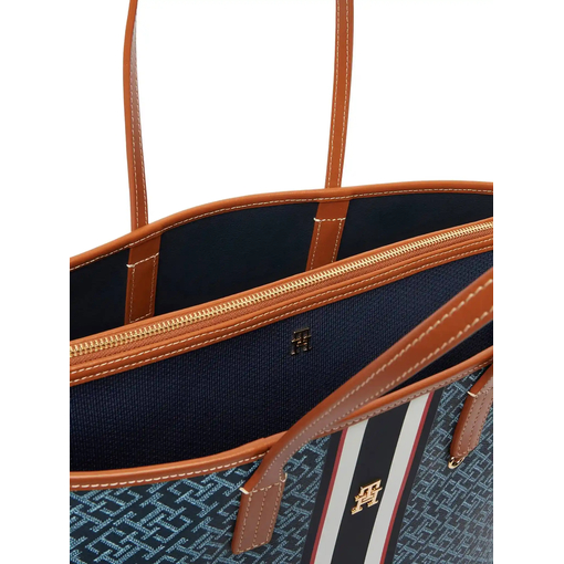 Product Tommy Hilfiger Γυναικεία Μεγάλη Τσάντα Tote ΤΗ Monoplay Stripe Le Μπλε base image