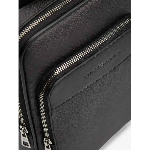 Product Tommy Hilfiger Ανδρική Μικρή Τσάντα Χιαστί Logo Print Μαύρη base image