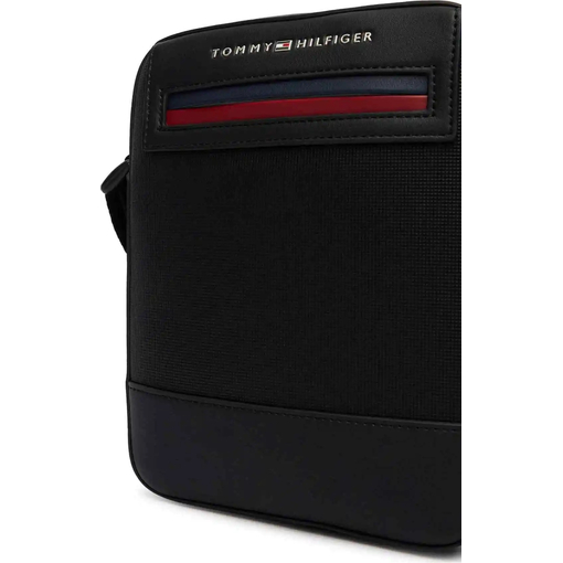 Product Tommy Hilfiger Ανδρική Μικρή Τσάντα Χιαστί Th Foundation Mini Reporter Μαύρη base image