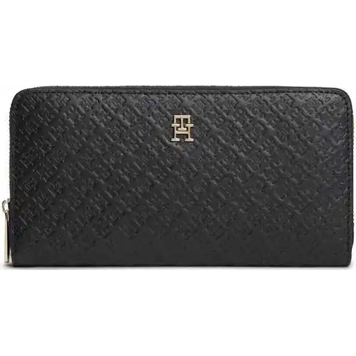 Product Tommy Hilfiger Women's Large Wallet TH Icon LRG ZA Mono Black base image