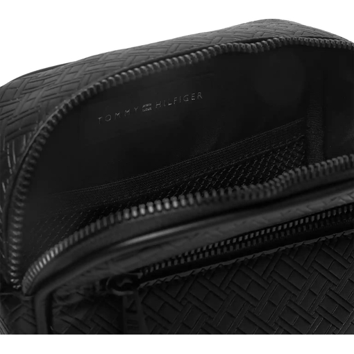 Product Tommy Hilfiger Ανδρικό Μικρό Τσαντάκι Mini Reporter ΤΗ Embossed Flag Μαύρο base image