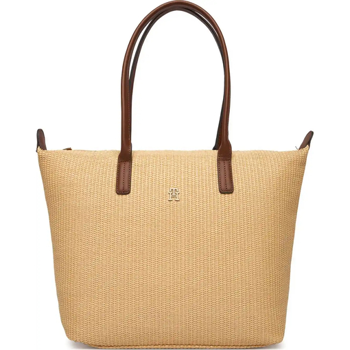Product Tommy Hilfiger Γυναικεία Μεγάλη Τσάντα Tote Popette Raffia Μπεζ base image