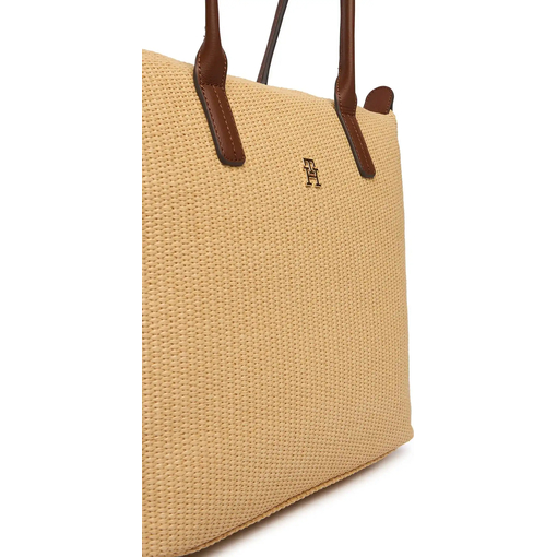 Product Tommy Hilfiger Γυναικεία Μεγάλη Τσάντα Tote Popette Raffia Μπεζ base image