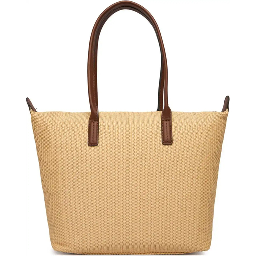 Product Tommy Hilfiger Γυναικεία Μεγάλη Τσάντα Tote Popette Raffia Μπεζ base image