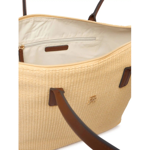 Product Tommy Hilfiger Γυναικεία Μεγάλη Τσάντα Tote Popette Raffia Μπεζ base image