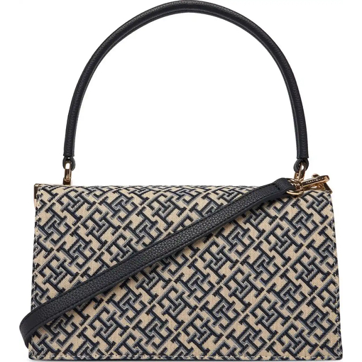 Product Tommy Hilfiger Γυναικεία Μεσαία Τσάντα Crossover ΤΗ Her Jacquard Σκούρο Μπλε base image