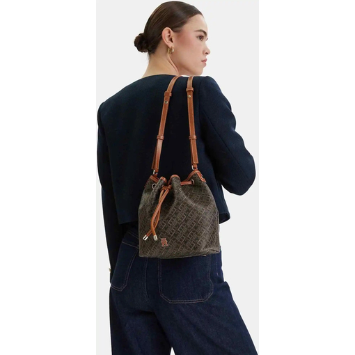 Product Tommy Hilfiger Γυναικεία Μεσαία Τσάντα Bucket TH Monoplay Bucket Le Μαύρο base image