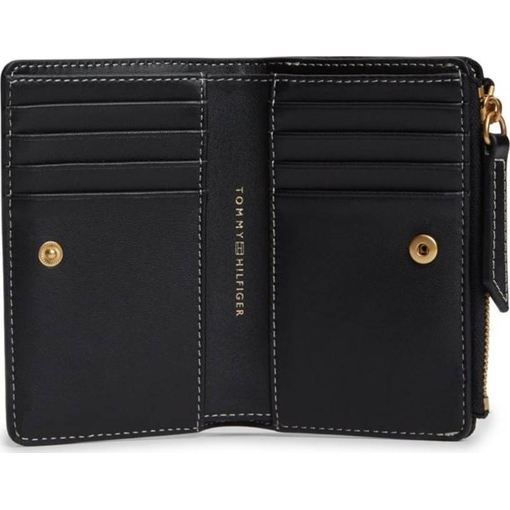 Product Tommy Hilfiger Γυναικείο Μεσαίο Πορτοφόλι Script Bifold Μαύρο base image