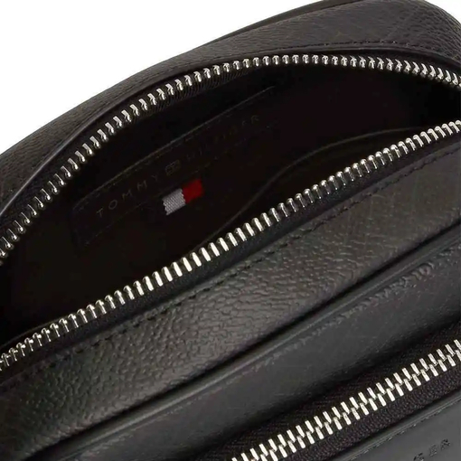 Product Tommy Hilfiger Ανδρική Μικρή Τσάντα Χιαστί TH Flag Monogram Mini Reporter Μαύρη base image