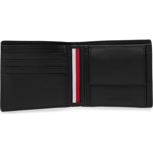 Product Tommy Hilfiger Ανδρικό Μεσαίο Πορτοφόλι TH Casual Flag CC And Coin Μαύρο base image