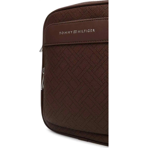 Product Tommy Hilfiger Ανδρική Μικρή Τσάντα Χιαστί TH Flag Monogram Mini Reporter Καφέ base image