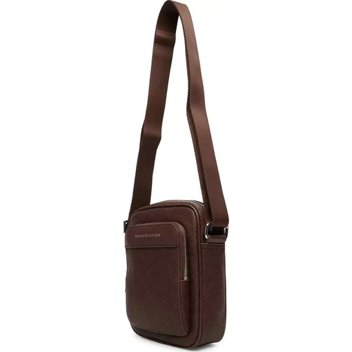 Product Tommy Hilfiger Ανδρική Μικρή Τσάντα Χιαστί TH Flag Monogram Mini Reporter Καφέ base image