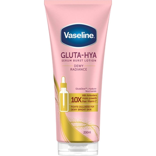 Product Vaseline Dewy Radiance Serum Burst Lotion Gluta-Hya 200ml base image