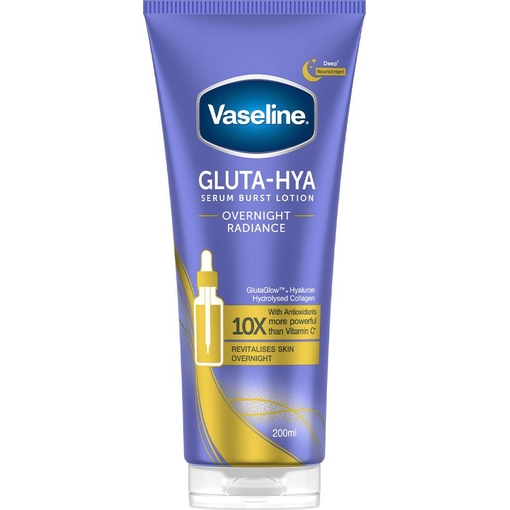 Product Vaseline Overnight Radiance Serum Burst Lotion Gluta-Hya 200ml base image